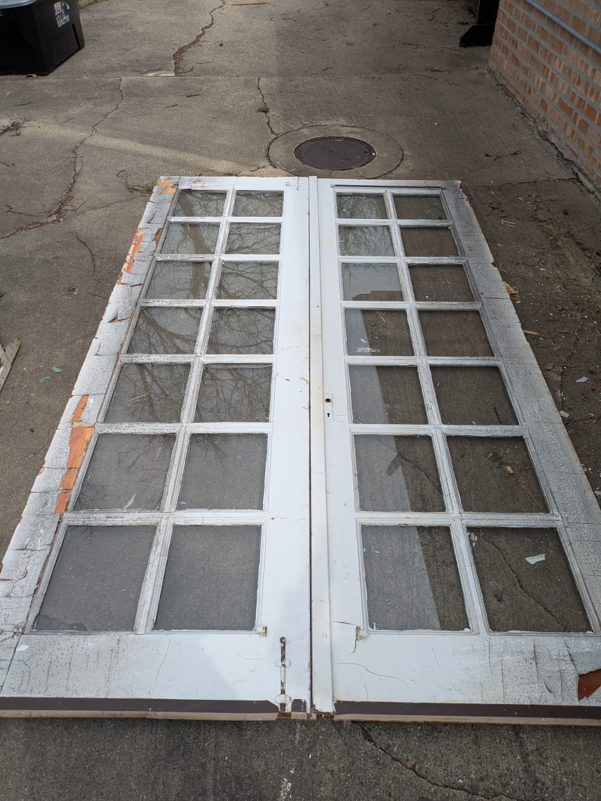 Vintage French doors