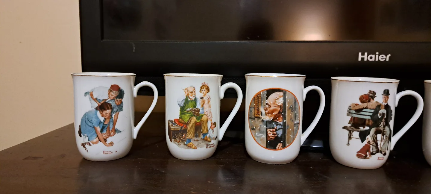 Norman Rockwell Mug Collection - Eight Mugs thumbnail