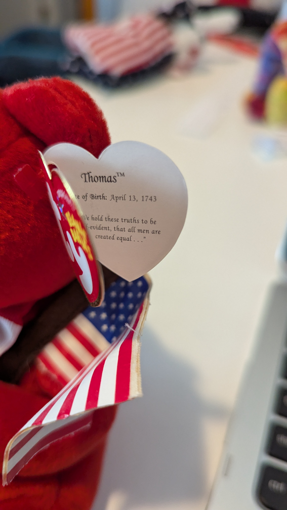 Ty Beanie Baby Thomas the Bear - photo 2