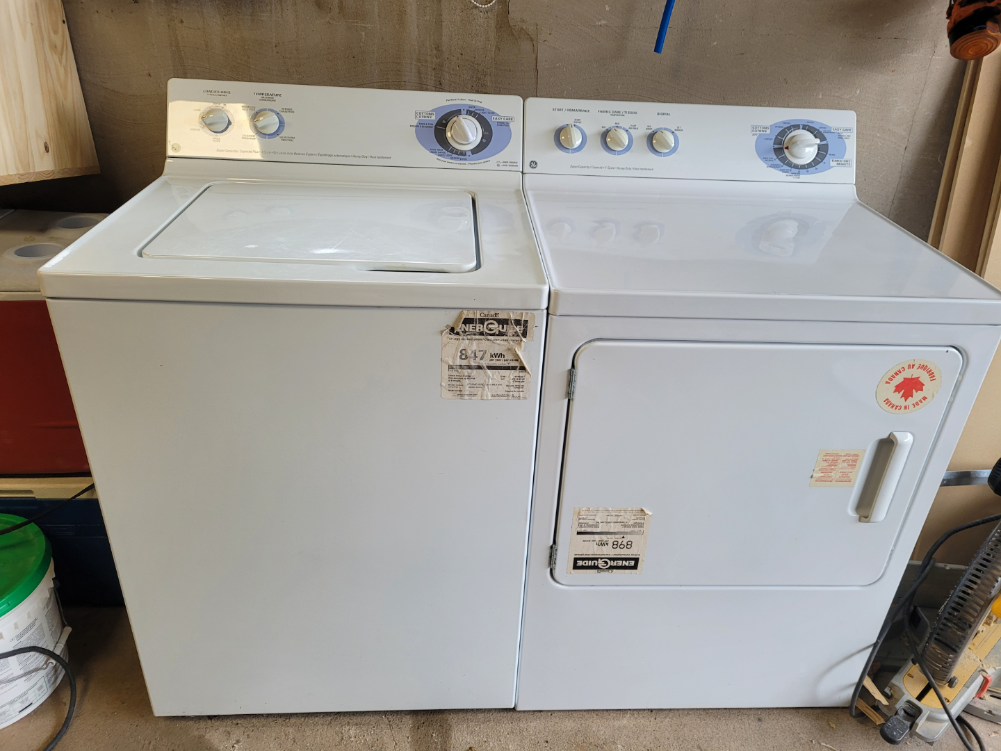 GE WASHER AND DRYER SET