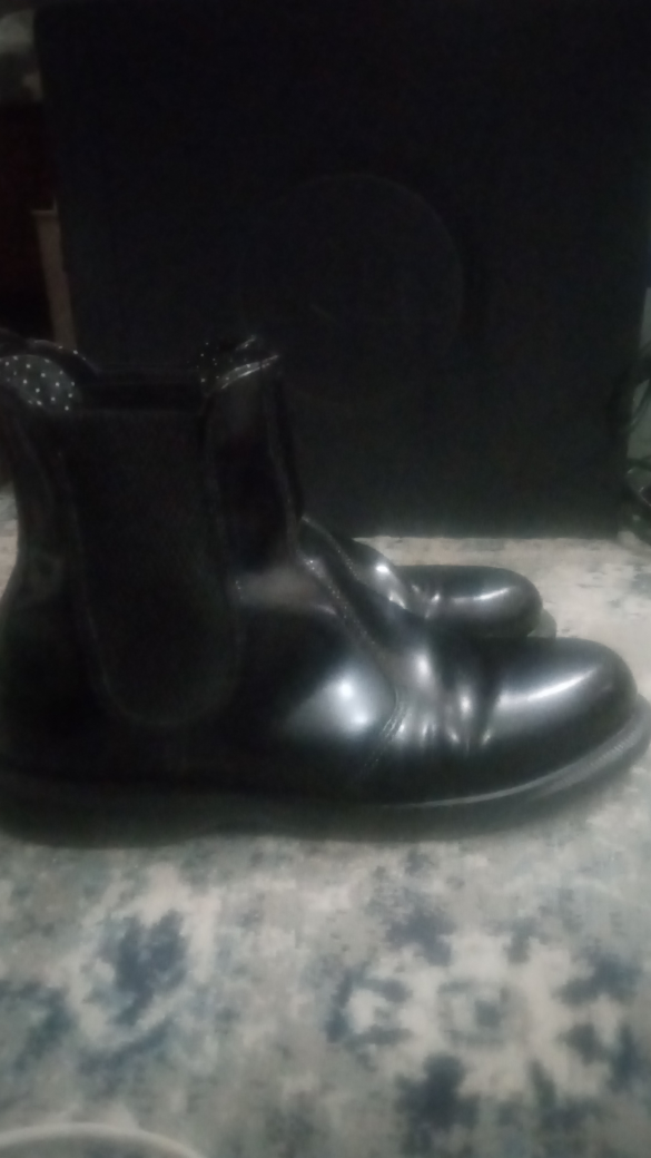Dr. Martens Black Chelsea Boots.    Flora