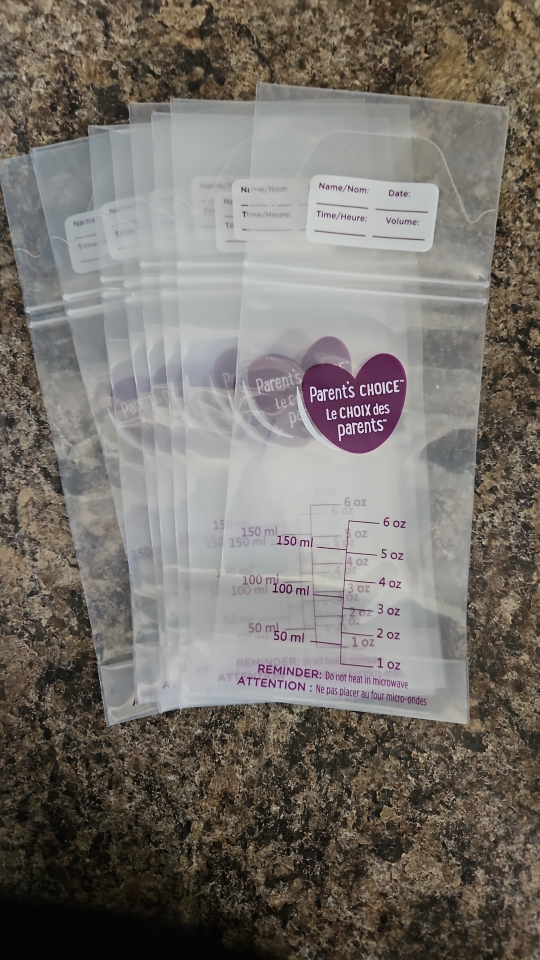 Parent's Choice Breast Milk Storage Bags (6 Pack)