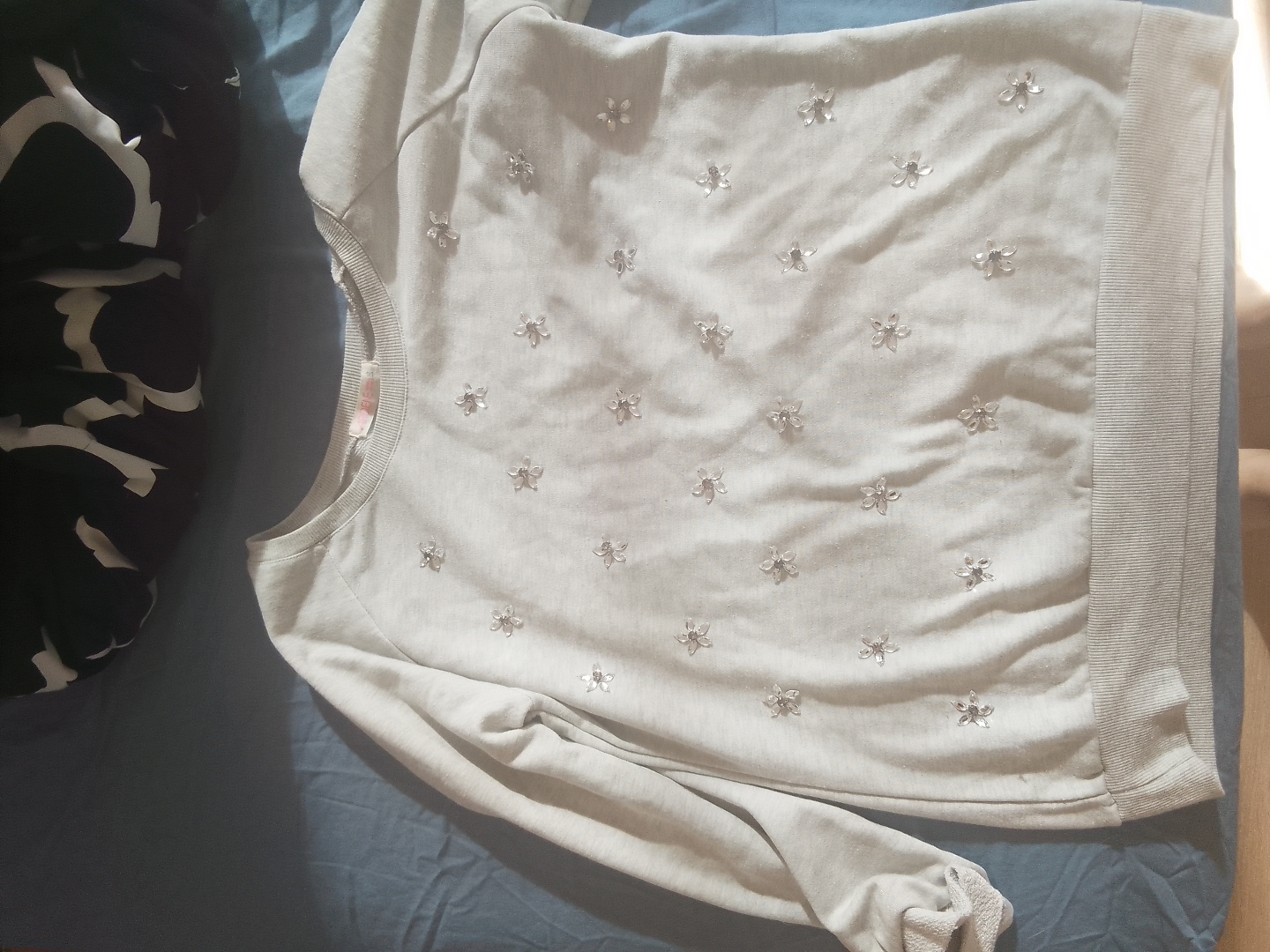 Light Grey embellished sweater - photo 2