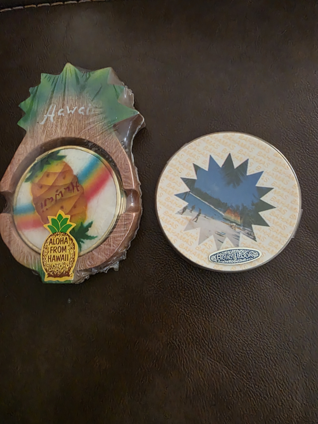 Hawaiian Souvenir Coasters Set of 2  💚