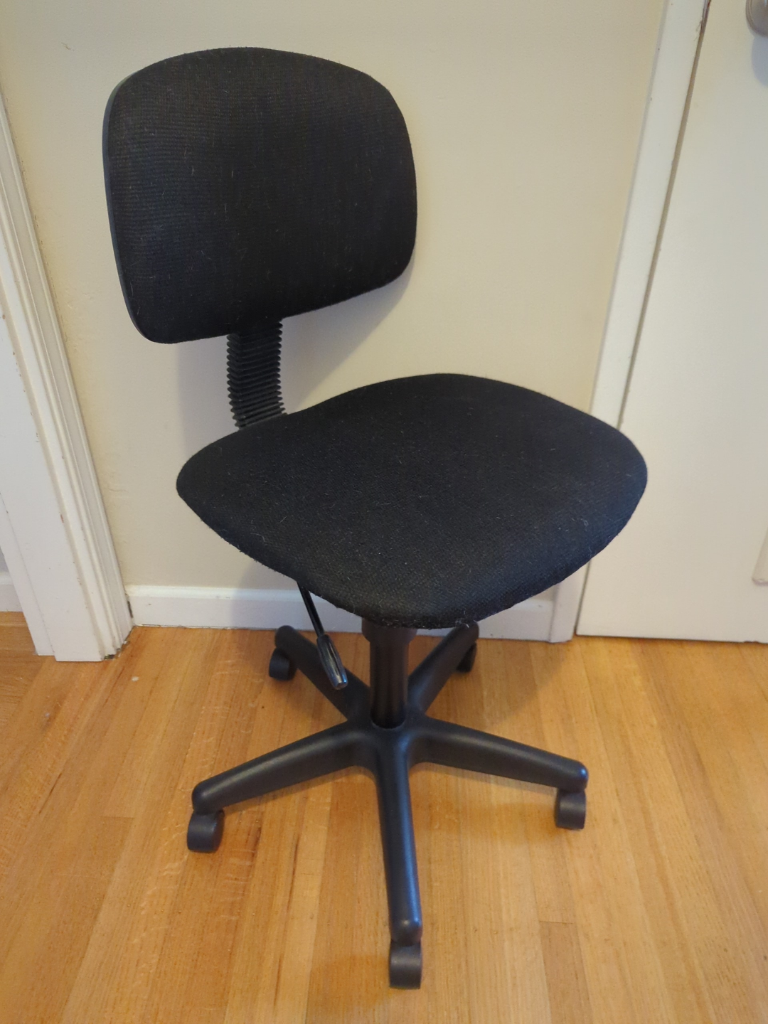 Black Office Chair with Wheels