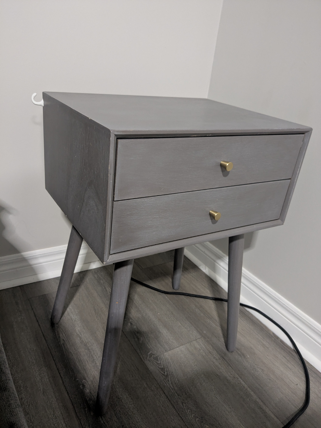 Modern Nightstand with Built-in Outlets - photo 2