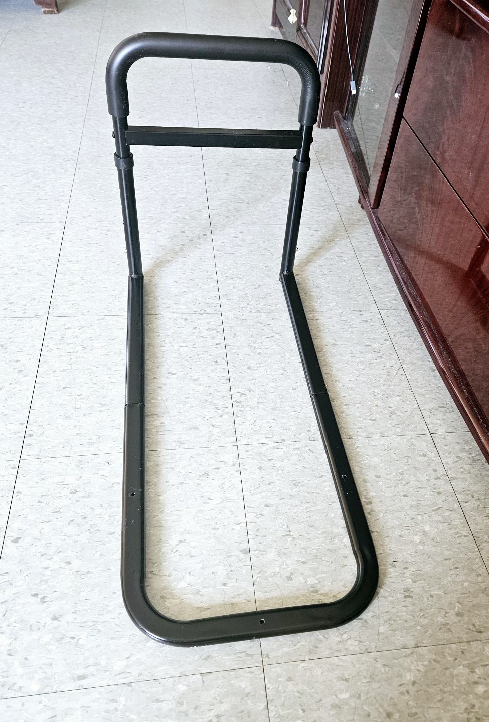 Adjustable Black Metal Bed Assist Handle - photo 3