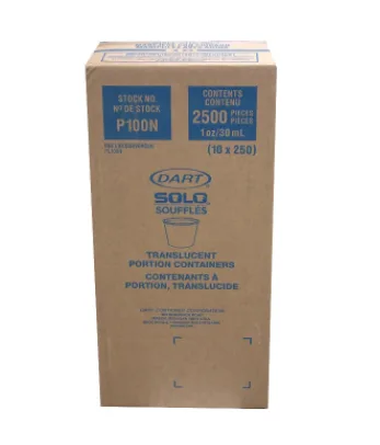 2500 Dart Solo Soufflés Translucent Portion Containers thumbnail
