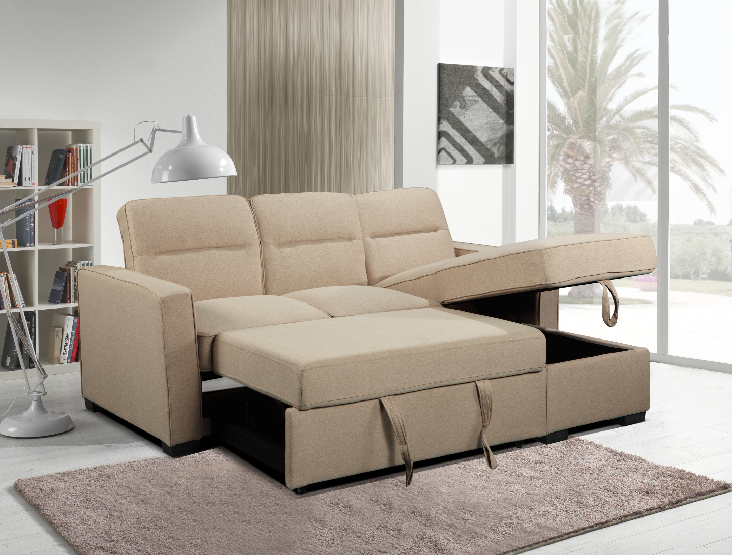 Beige Sectional Sofa with storage – Brand New & On Sale - photo 2