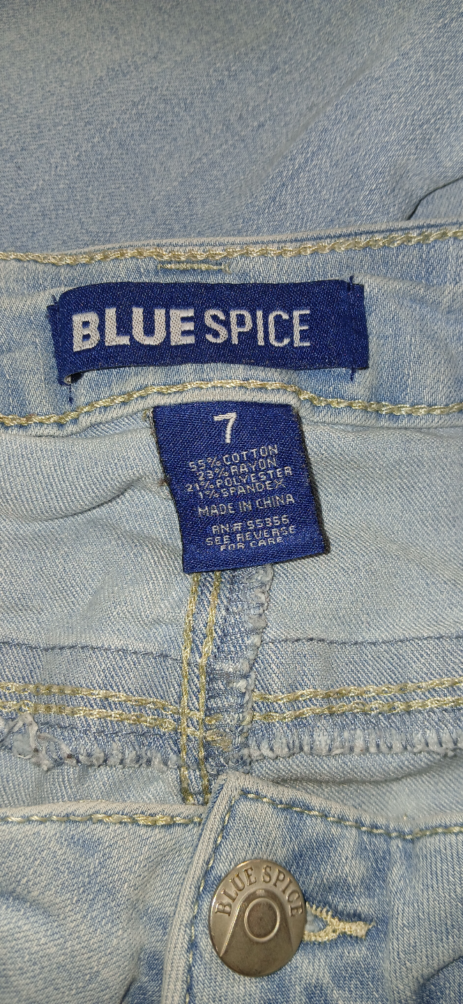 Women's Blue Spice Size 7 Light Wash Skinny Jeans - photo 3