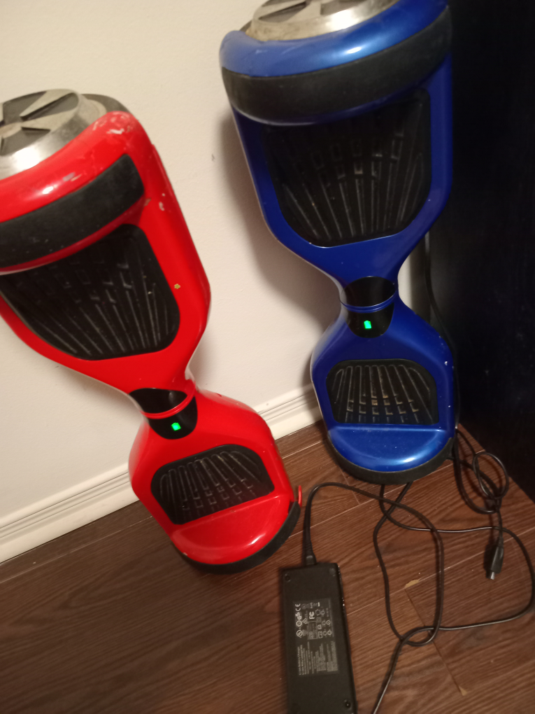 Pair of Hoverboards - Red and Blue