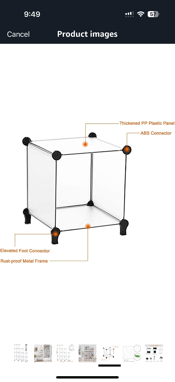 9 Cube Organizer, Customizable Storage Shelving Unit - photo 2