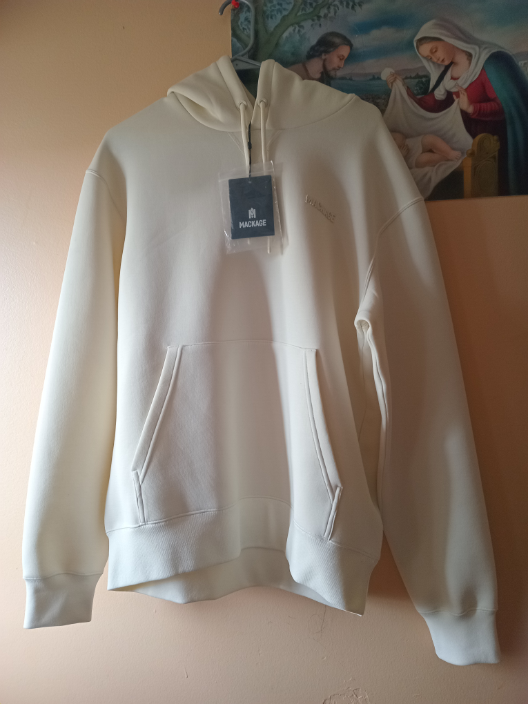 Mackage cream coloured hoodie $120 - photo 5