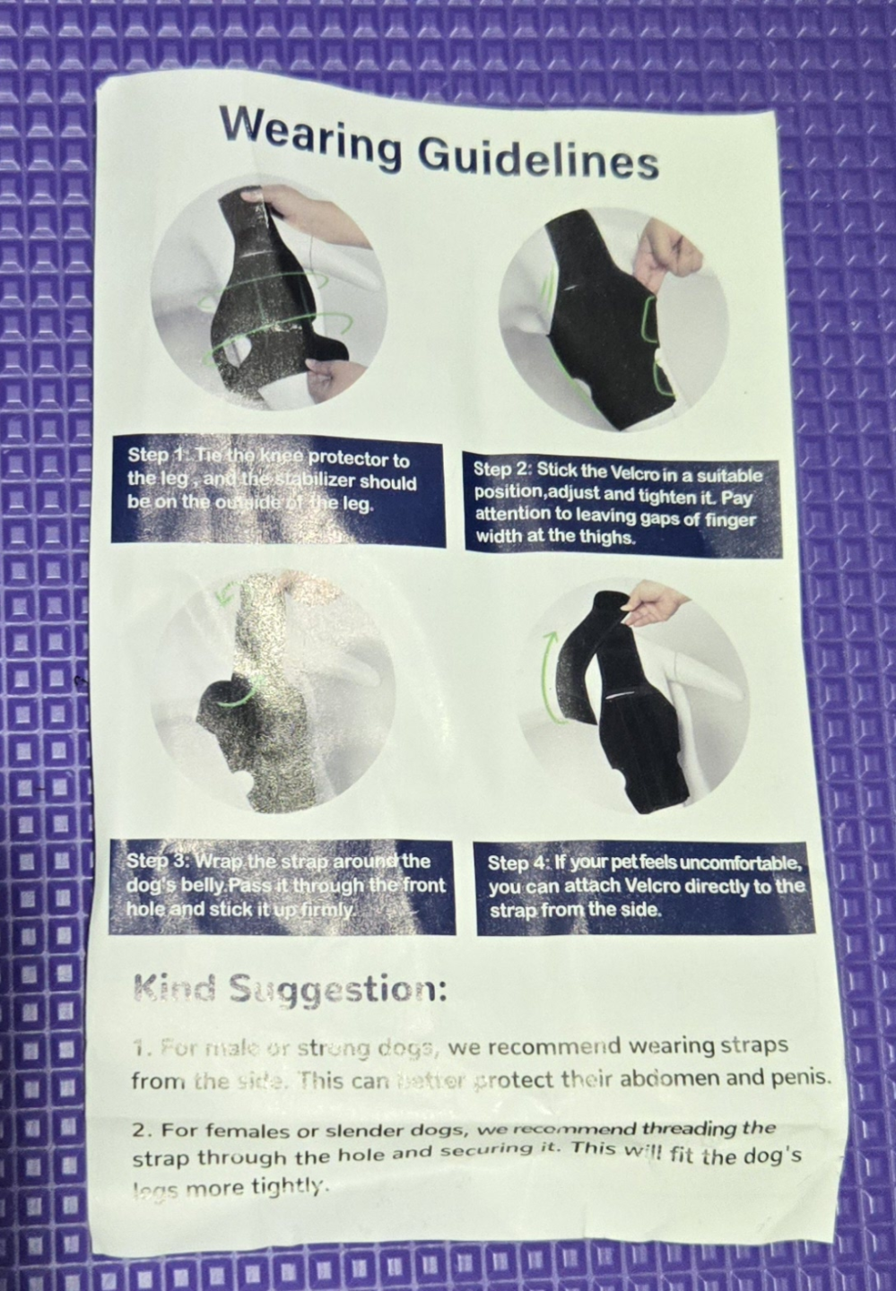 Dog Knee Brace Support, Size L - photo 3