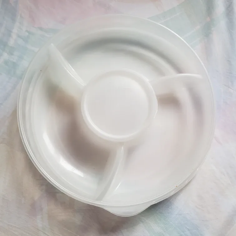 Portable Divided Serving Platter with Lid image indicator(2)