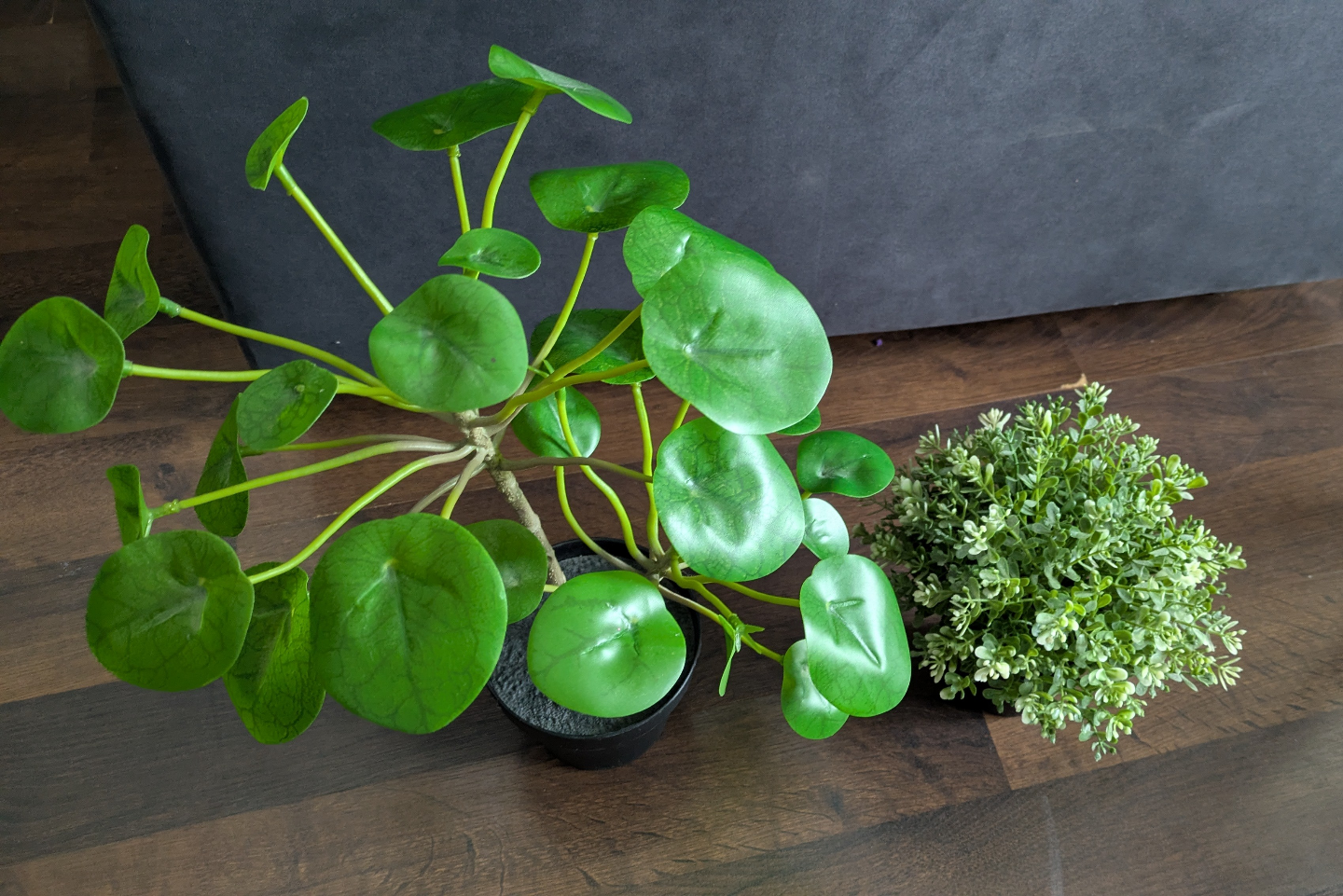 Two Artificial Plants in Black Pots - photo 3
