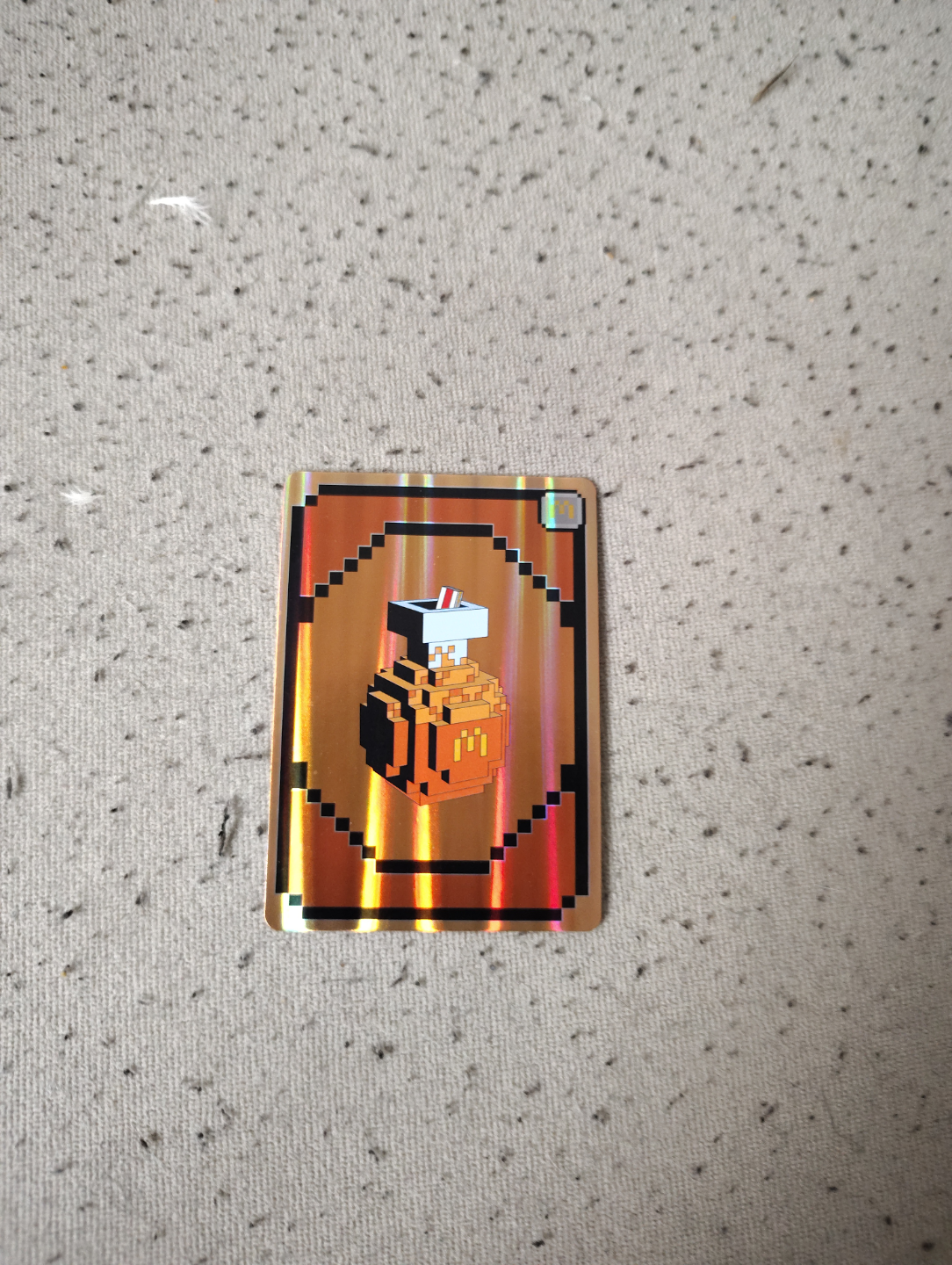Minecraft McDonald's Happy Meal Promo Card