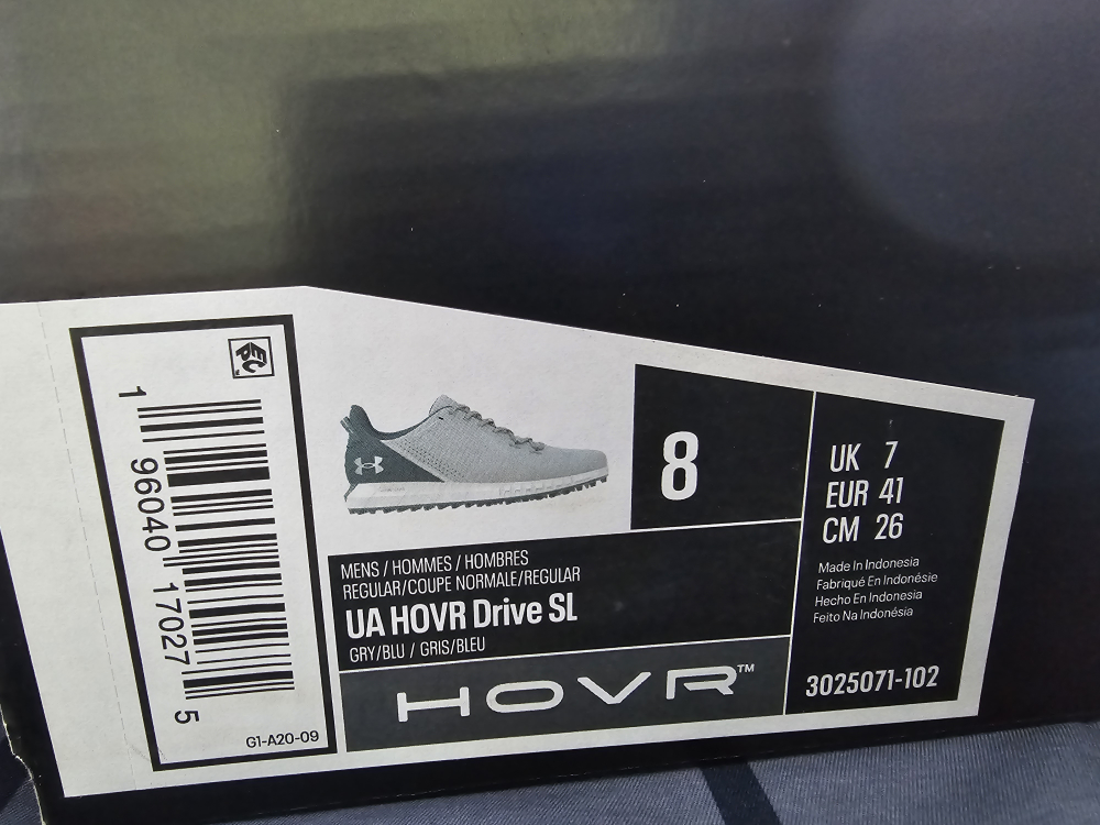 Men's Under Armour Hovr Drive SL Golf Shoes - Size 8 UK