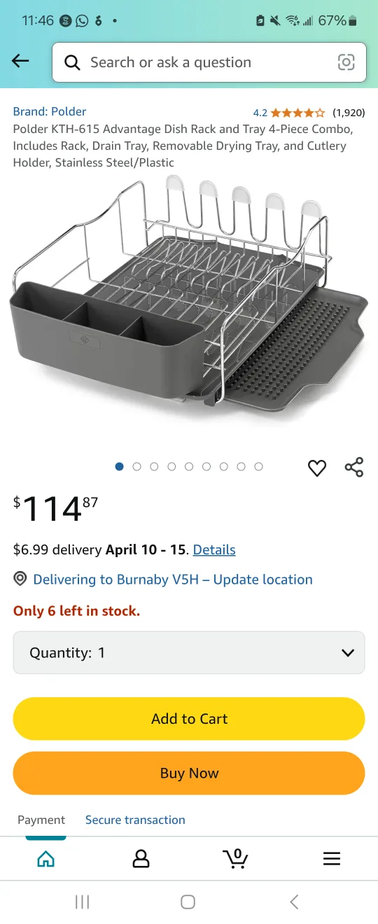 POLDER dish rack & tray (4 piece combo) 💚 image indicator(7)