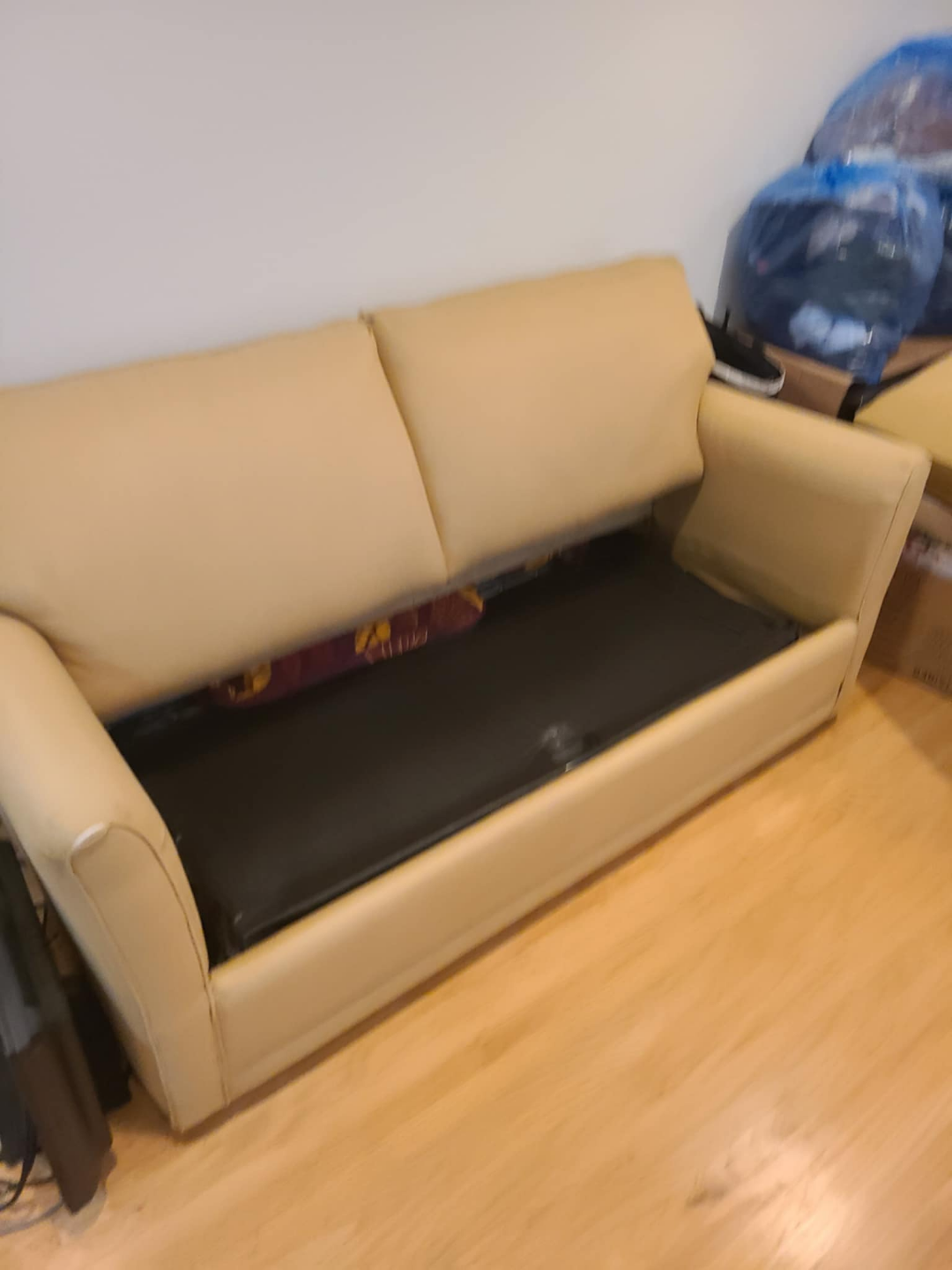 Beige Sofa Bed - photo 4