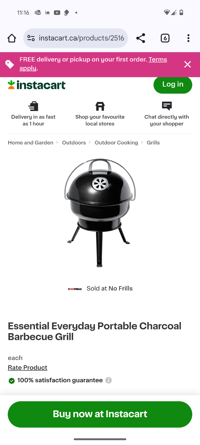 Portable Charcoal BBQ Grill with Folding Legs - photo 3