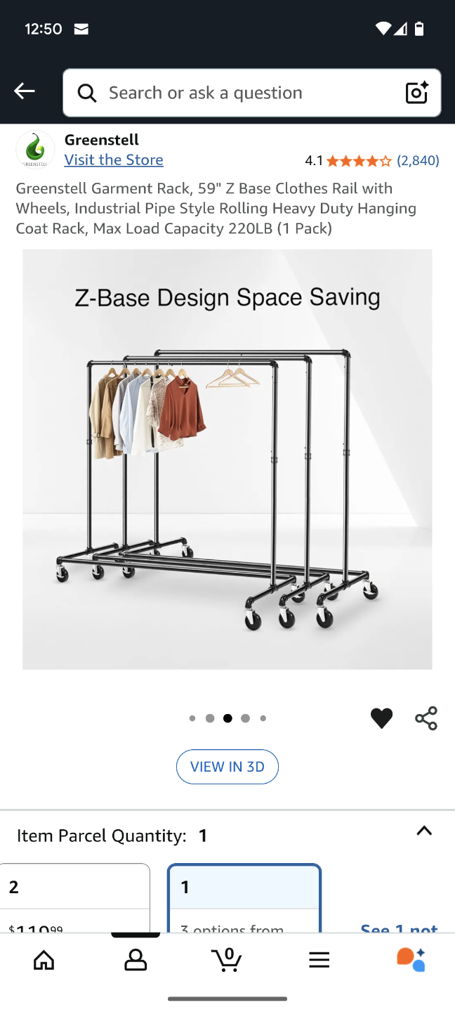 Greenstein Heavy Duty Rolling Garment Rack - photo 2