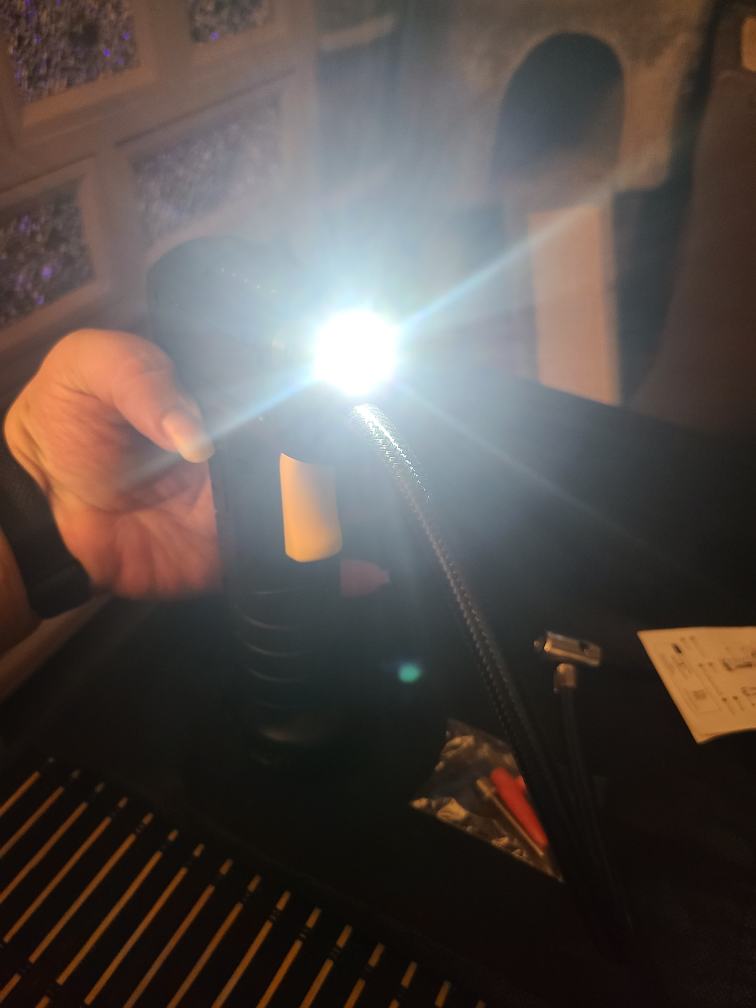 Portable Rechargeable Air Compressor with LED Light - photo 5
