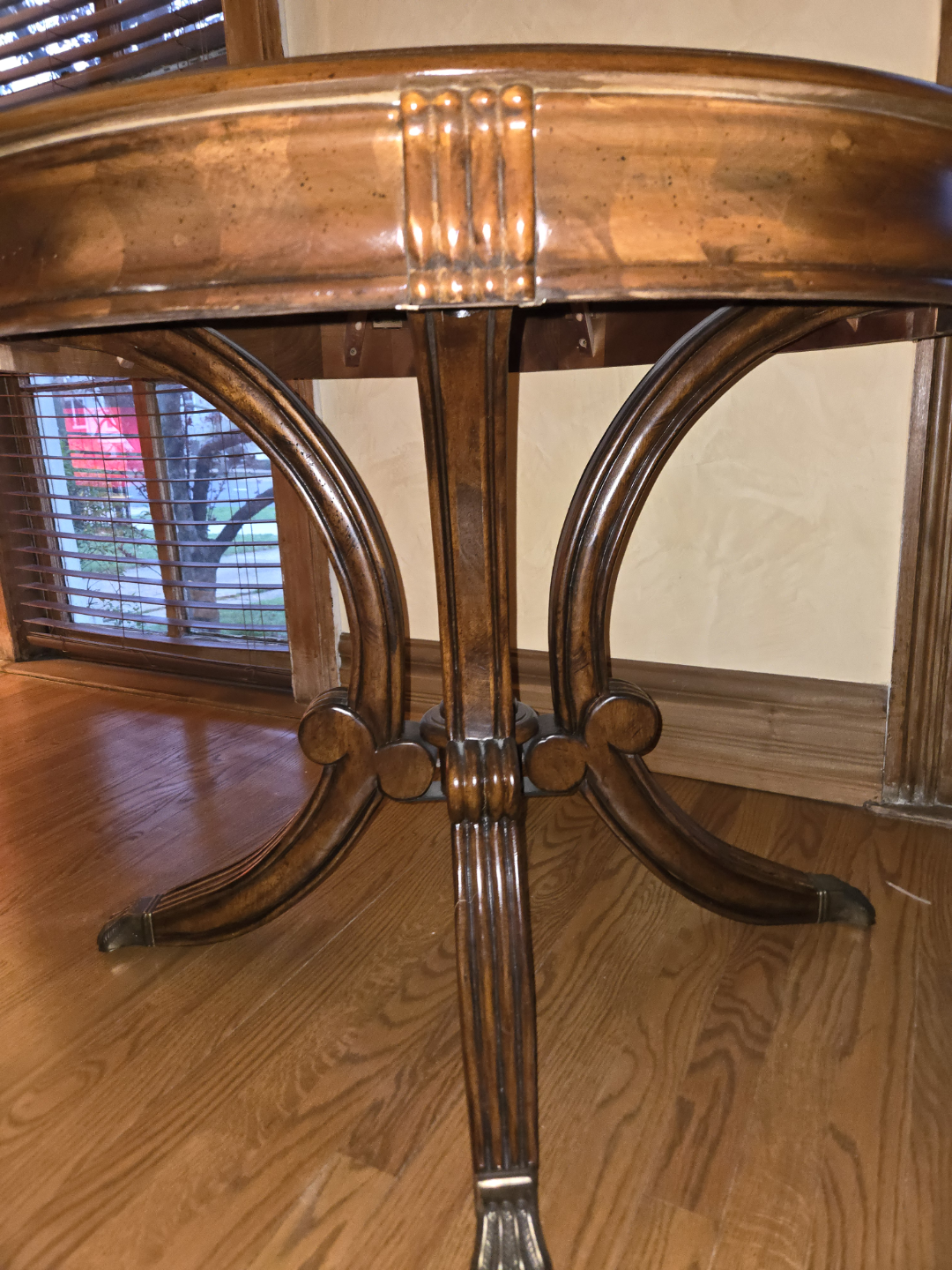 Round Wooden Accent Table