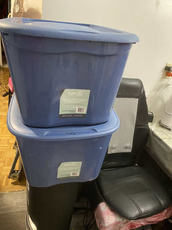 Type A Prima 63 L Storage Containers (2)
