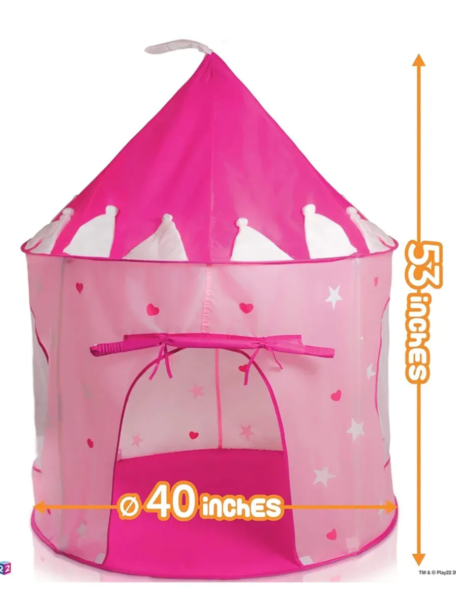 Pink Princess Castle Play Tent for Kids image indicator(2)