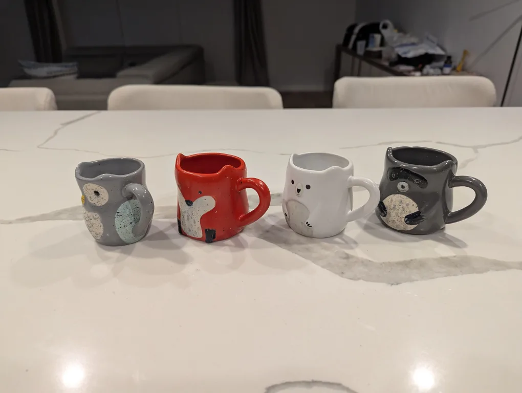 Set of Four Animal Mugs thumbnail