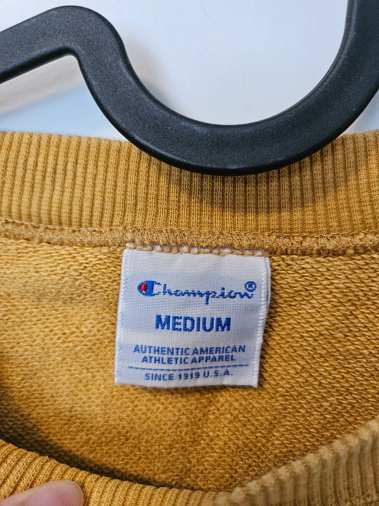 Champion Mustard Yellow Crewneck Sweatshirt image indicator(2)