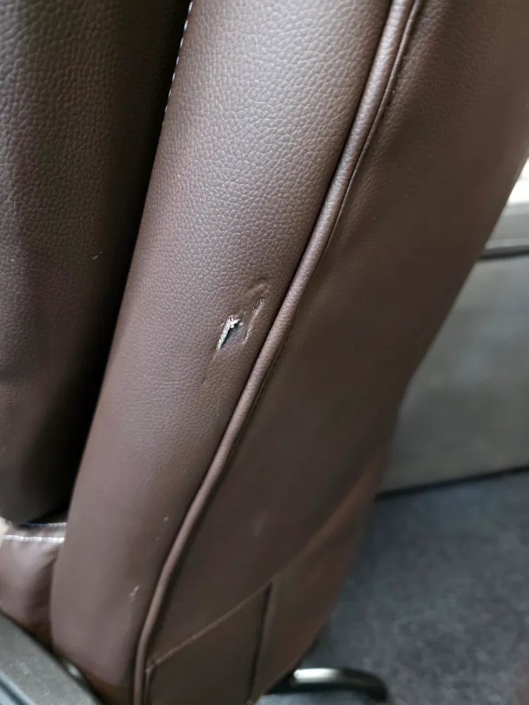 Brown Leather Recliner Office Chair image indicator(3)