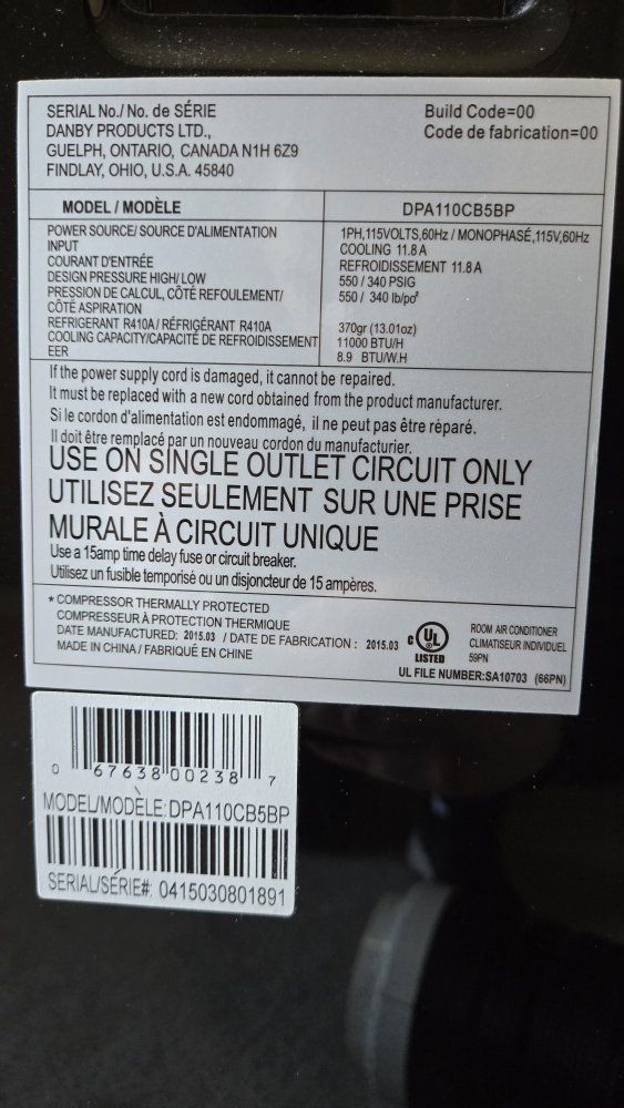 Danby Premier Portable Air Conditioner - photo 3