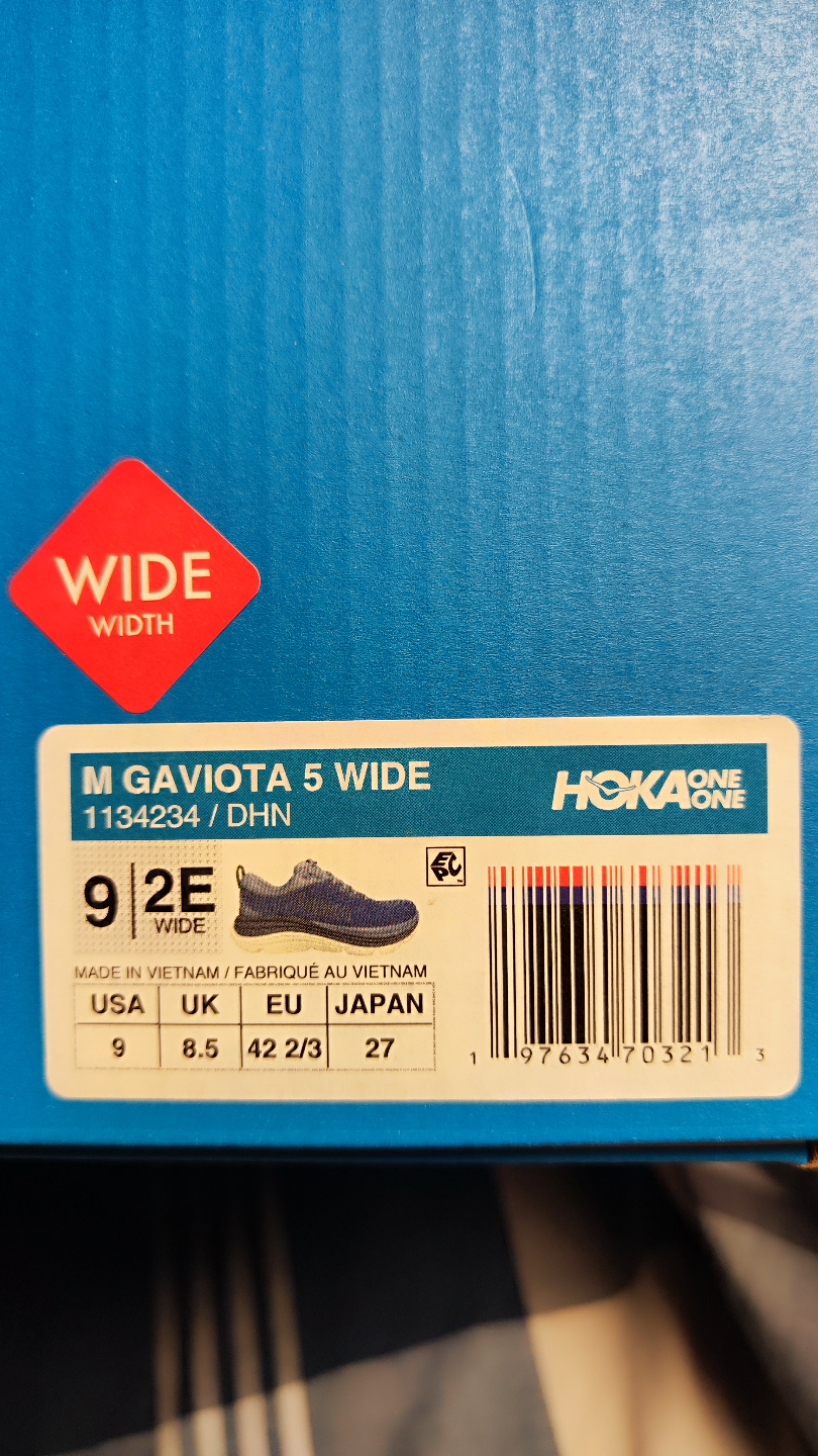 NEGOTIABLE Hoka One One Gaviota 5 Wide Running Shoes - photo 5