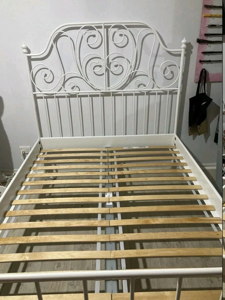 IKEA MALM White Metal Bed Frame - Queen - photo 2