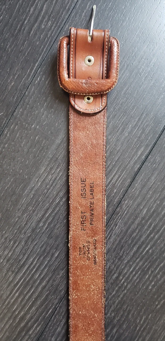 Vintage Tooled Leather Belt - Waist Cincher image indicator(4)