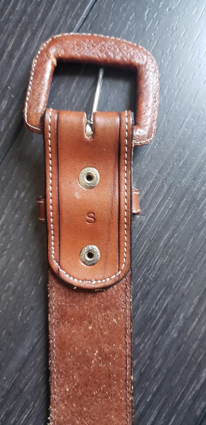 Vintage Tooled Leather Belt - Waist Cincher image indicator(5)