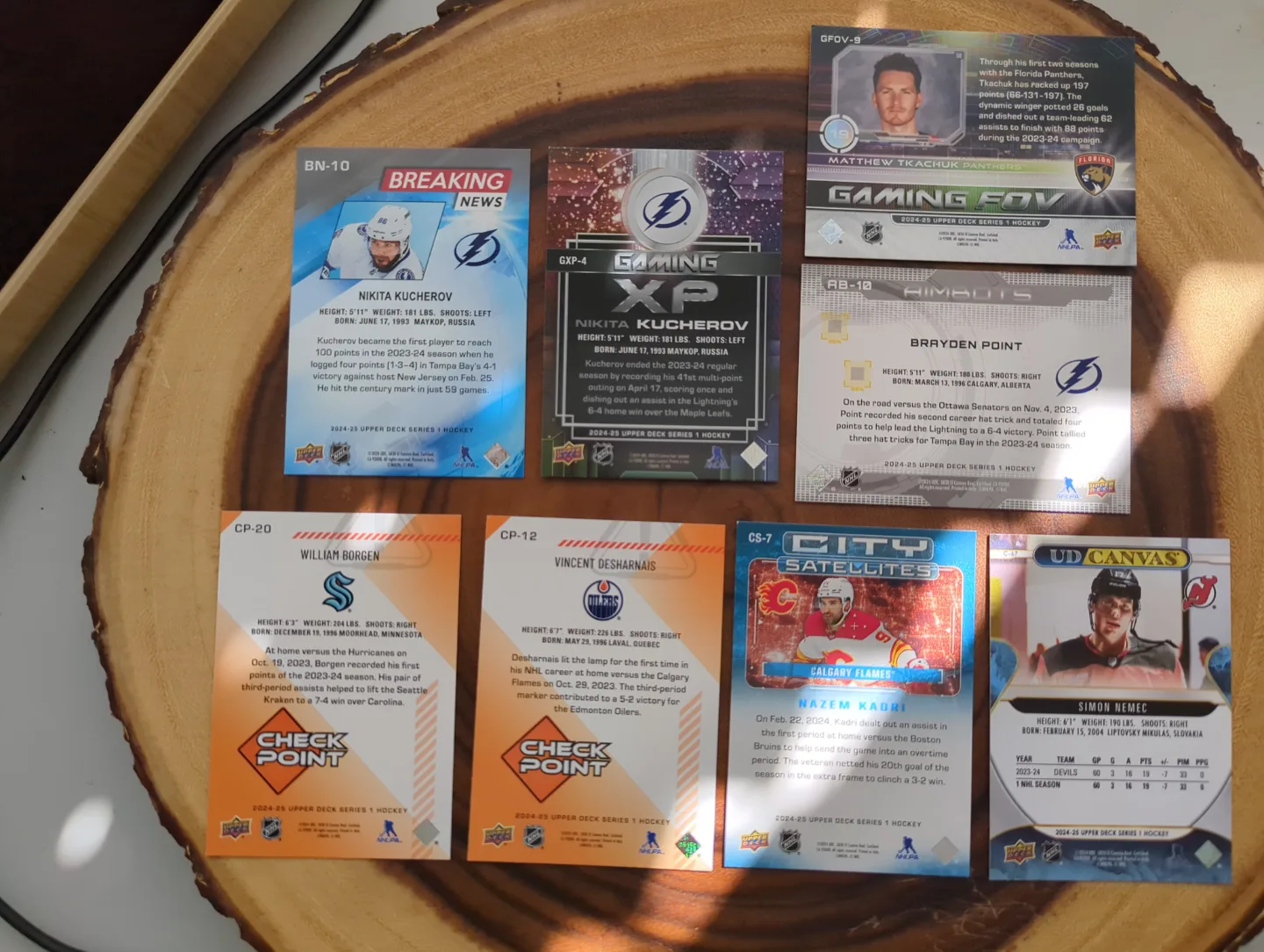 Insert Collection, 8 Upper Deck Hockey Cards image indicator(9)