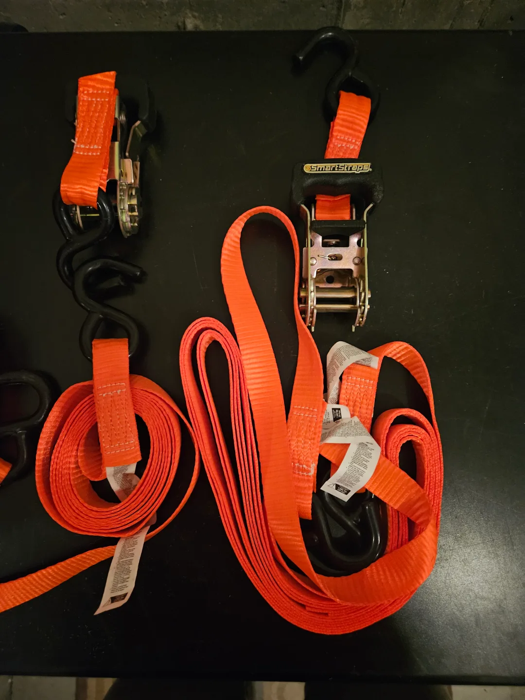 SmartStraps Ratchet Straps - Orange - 2 Pack thumbnail