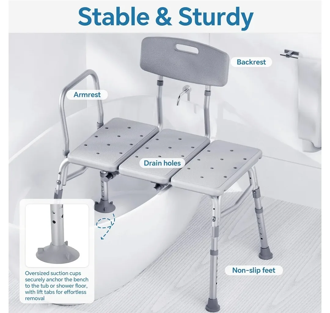 Shower Bench in plastic never used image indicator(2)