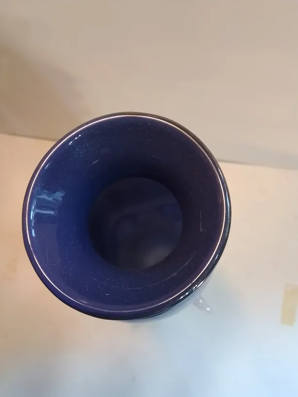 Unique Blue and White Glass Vase💚 image indicator(3)