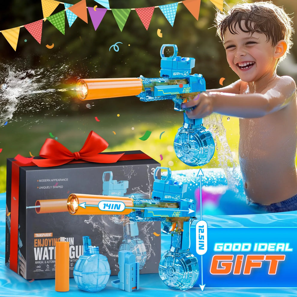 Water Battle Fun Gun -  Long Range Water Gun Toy - photo 4