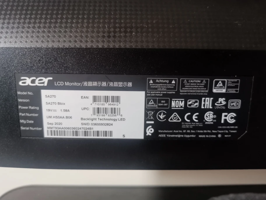 Acer 27" monitor 75Hz - photo 4