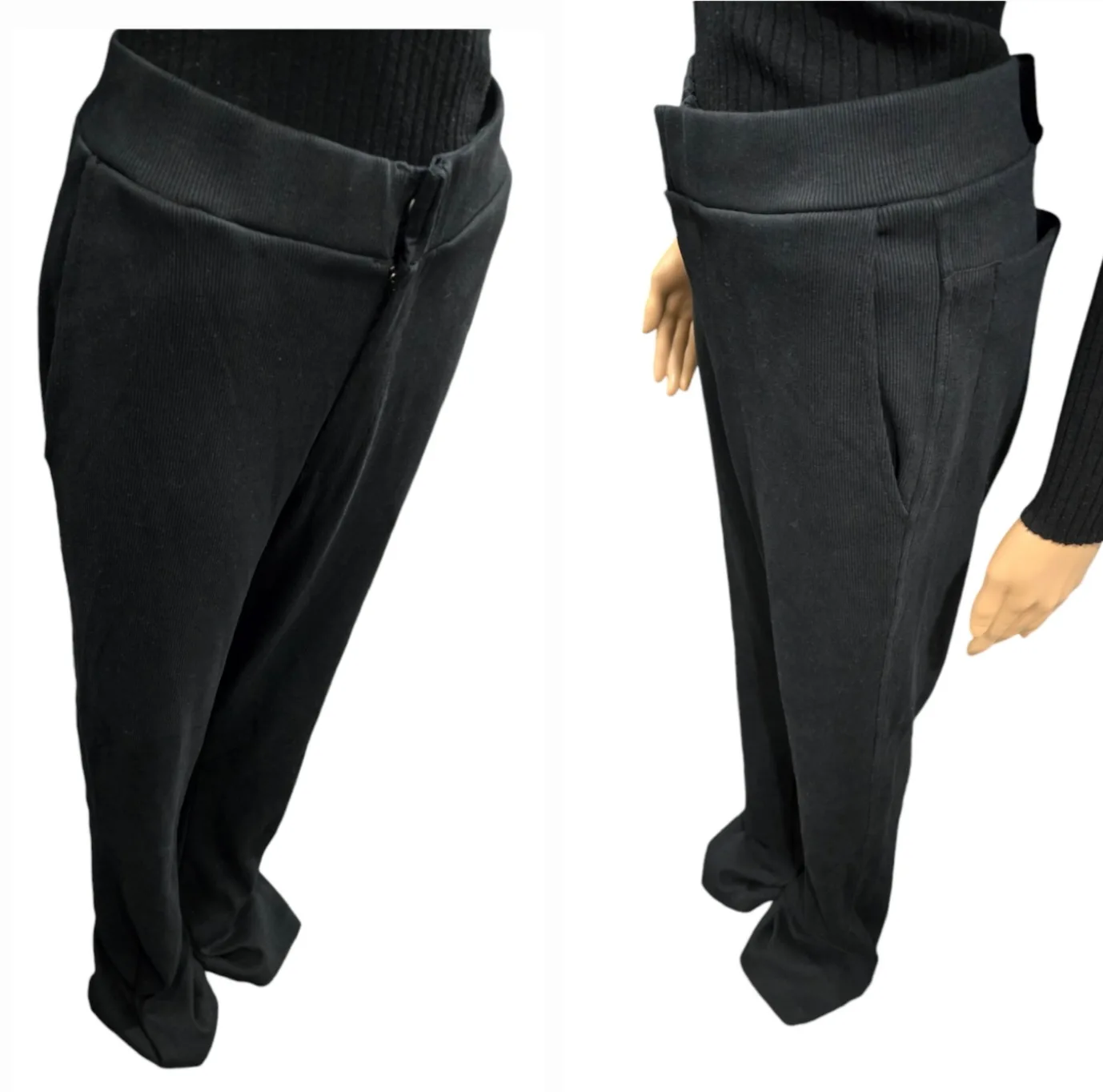 Unisex 032c Ribbes Flared Pants Extra Long & Tall Size M image indicator(5)
