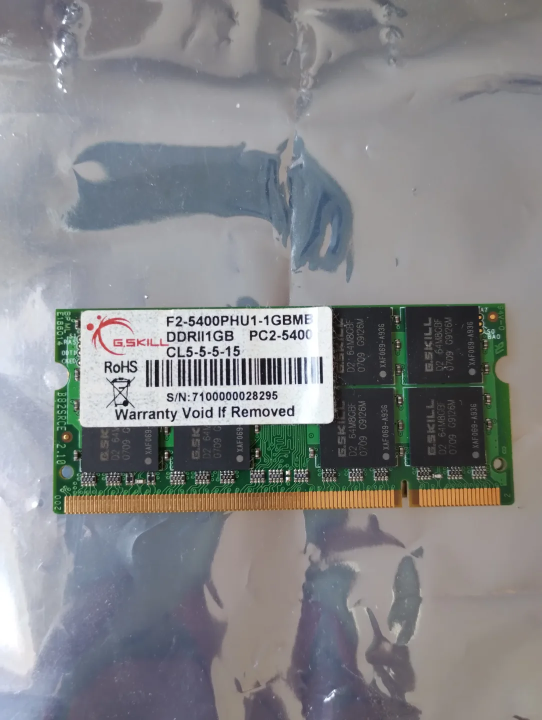 G.Skill DDRII 1GB PC2-5400 RAM thumbnail
