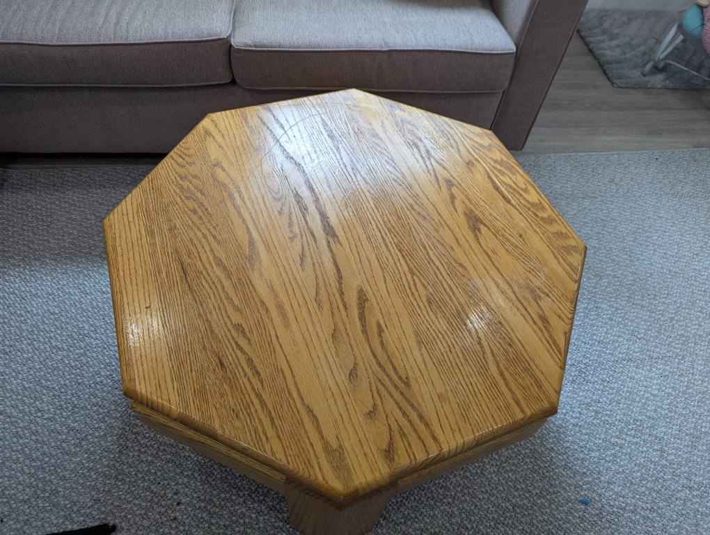 Sofa Bed, Octagon Coffee Table, - photo 2