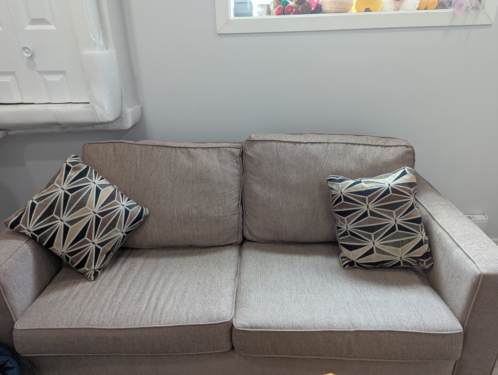 Sofa Bed, Octagon Coffee Table,