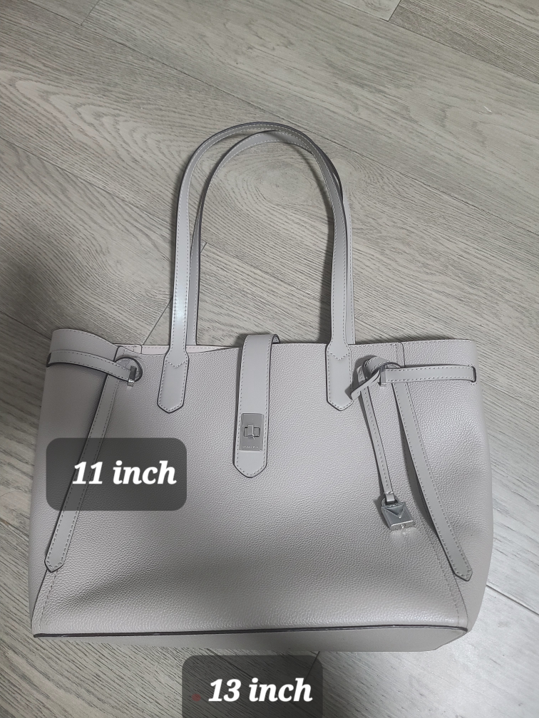 Michael Kors Grey Leather Tote Bag