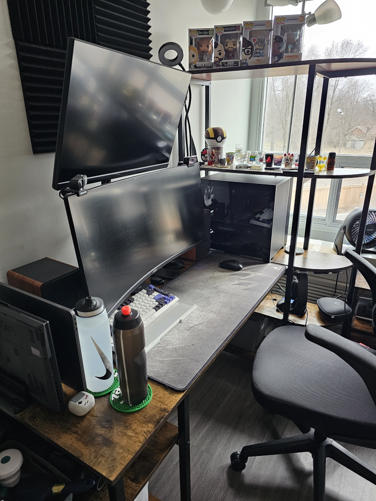 Computer Desk with Bookshelf - photo 2